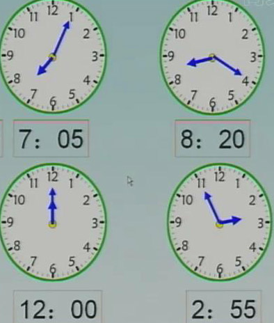 二年级数学下册第2课《时,分,秒》秒的认识